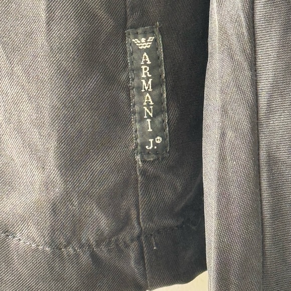 Armani Vegan Silk Pleated Top in Black - Picture 2 of 9